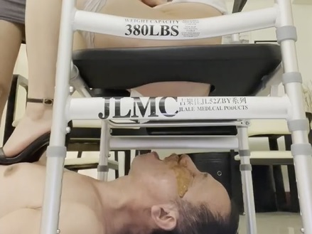 Loser Toilet Slave is Eating Shit of His Beautiful Princess