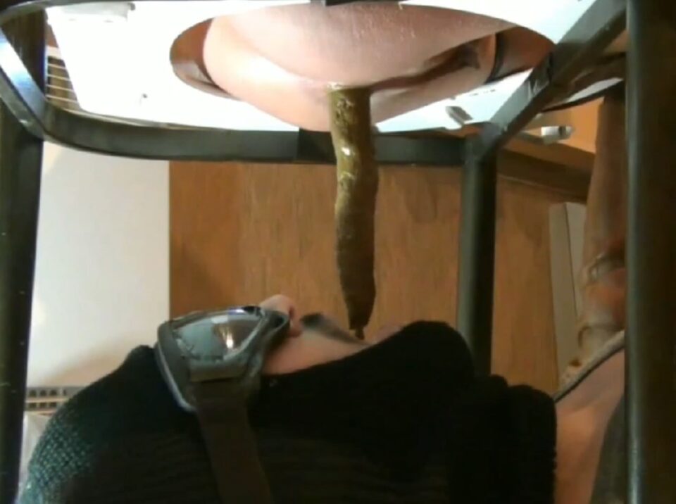 Toilet Slave Forced to Consume Big Long Shit