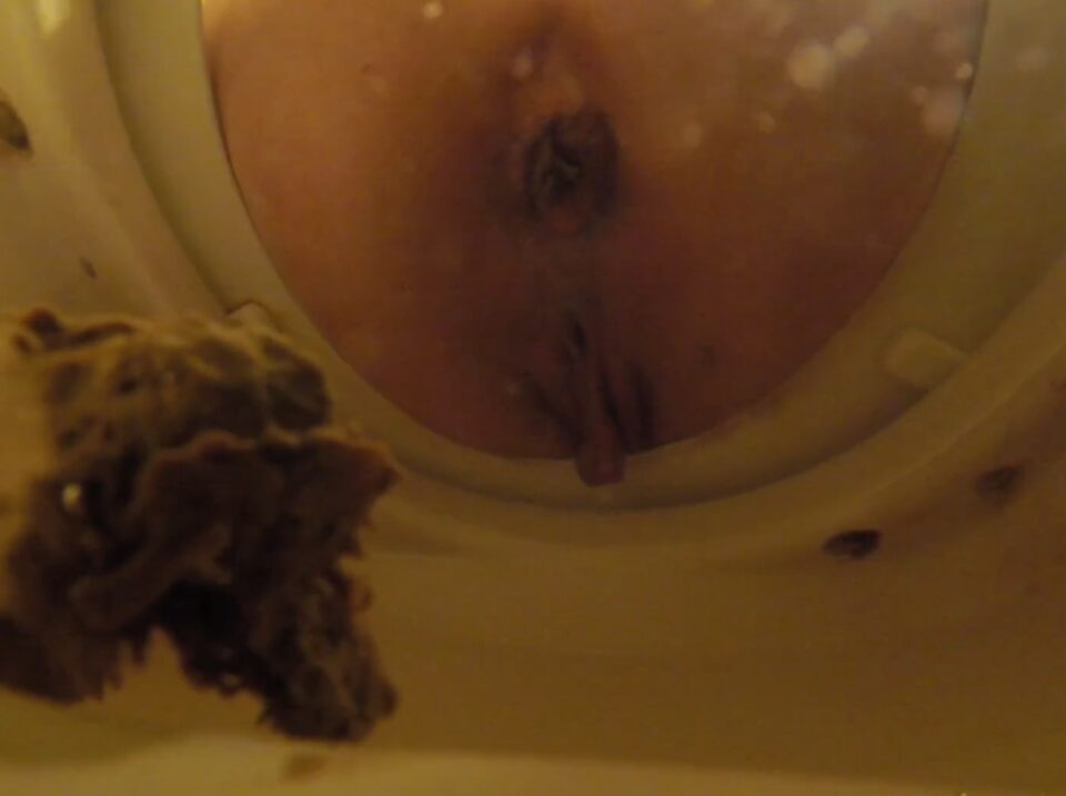 Inside Toilet POV of Shitting BBW Girl