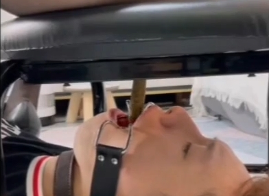 Gagged Slave Is Forced to Eat Shit of Beautiful Chinese Mistress