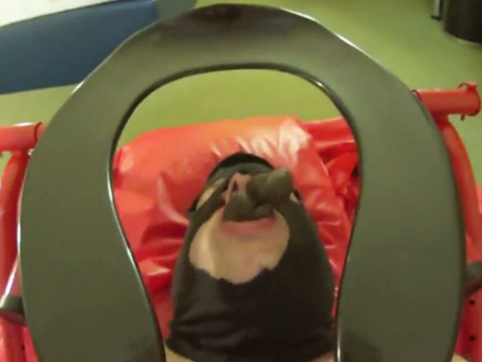 Sexy Girls Fills Mouth of her Human Toilet with Shit