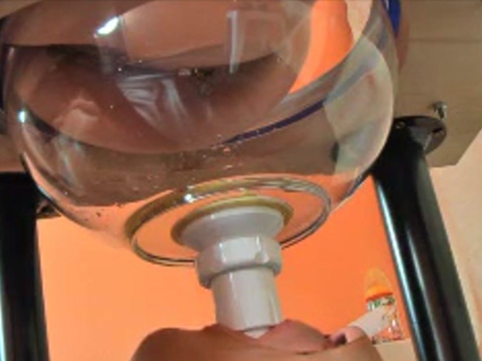 Real Toilet Slave Swallowing Shit Through Funnel